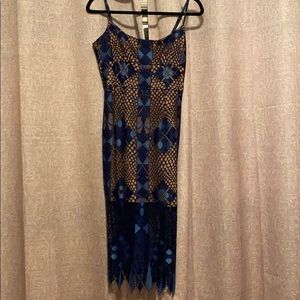 BCBG blue cocktail dress